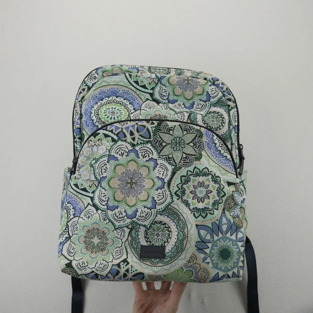 Vera Bradley | Bags | Vera Bradley Backpack Green Blue  display picture 1